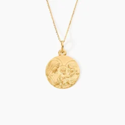 Medaille Or Jaune Sainte Famille