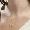 Medaille Or Jaune Vierge A L'enfant