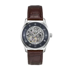Montre Boss Principle Skeleton Bleu