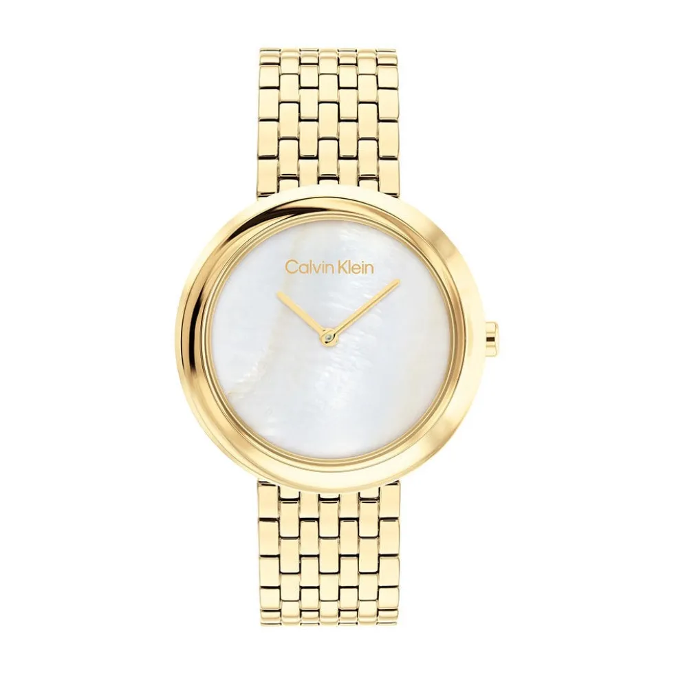 Montre Calvin Klein Twisted Bezel Blanc