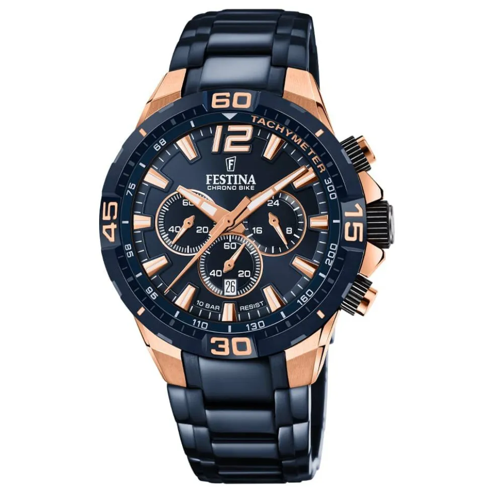 Montre Chrono Bike Bleu