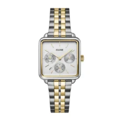 Montre Cluse La Tetragone Multifunction Argenté