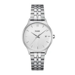Montre Cluse Minuit Date Argenté