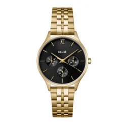 Montre Cluse Minuit Multifonction Noir