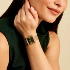 Montre Cluse Tetragone Vert