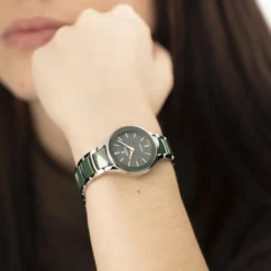 Montre Festina Ceramic Bimatiere Vert