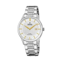 Montre Festina Swiss Made 40 Argenté
