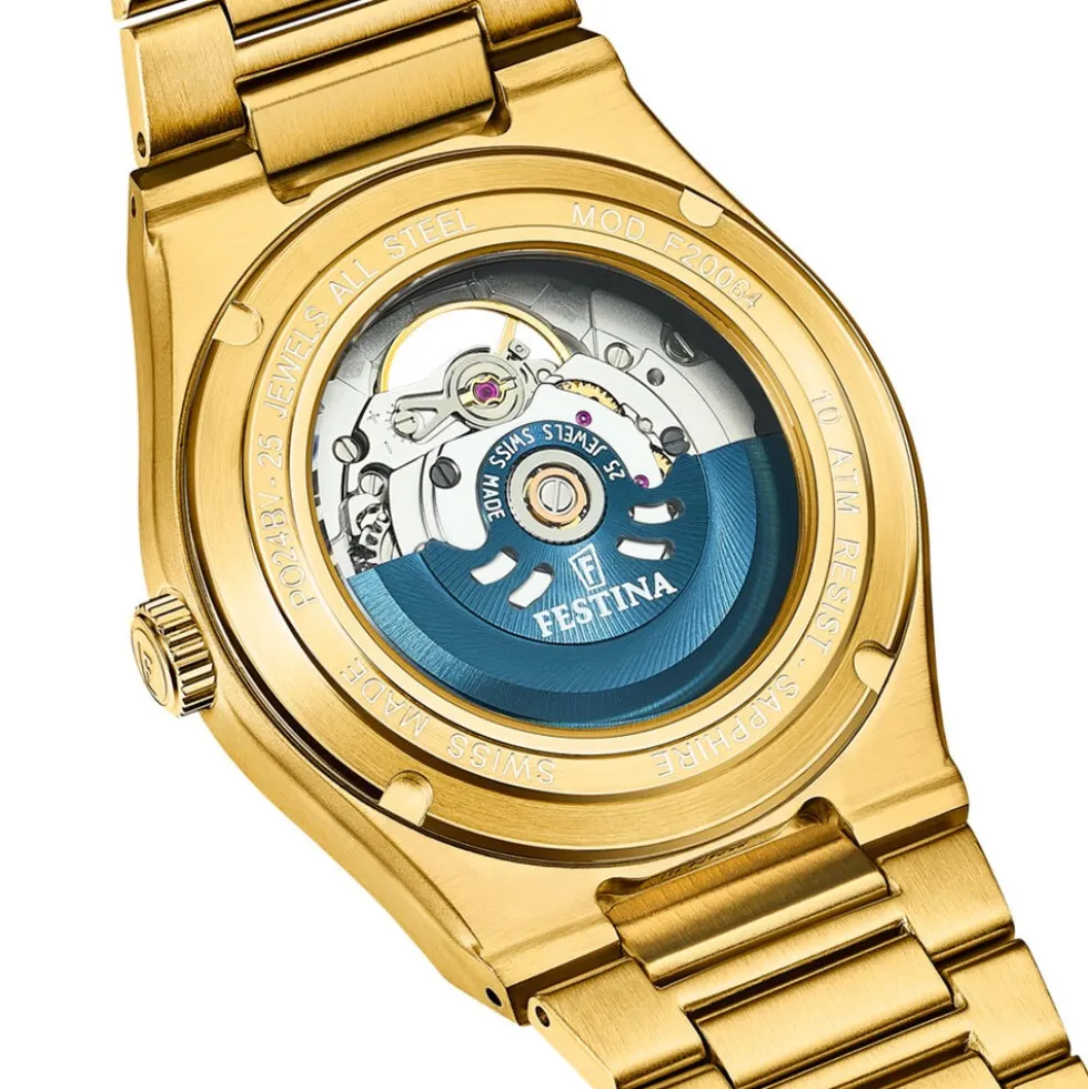 Montre Festina Swiss Made Automatic 35 Argenté