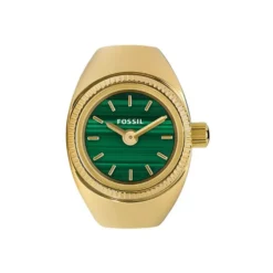 Montre Fossil Watch Ring Vert