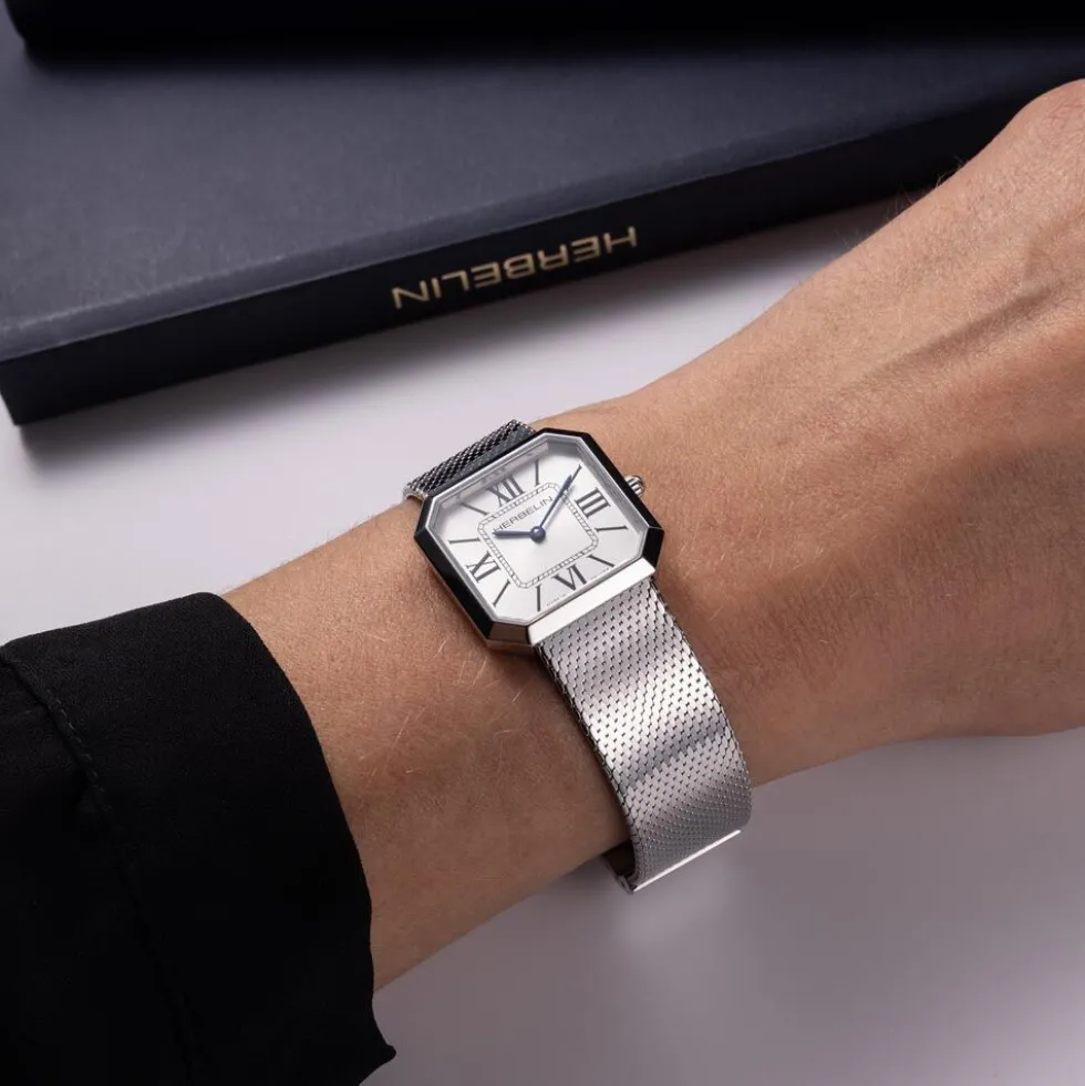 Montre Herbelin Octogone Argenté