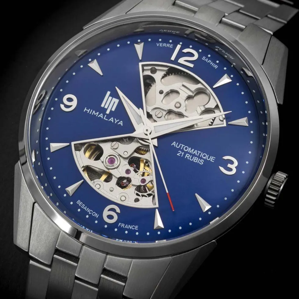 Montre Lip Himalaya Sablier 40 Bleu