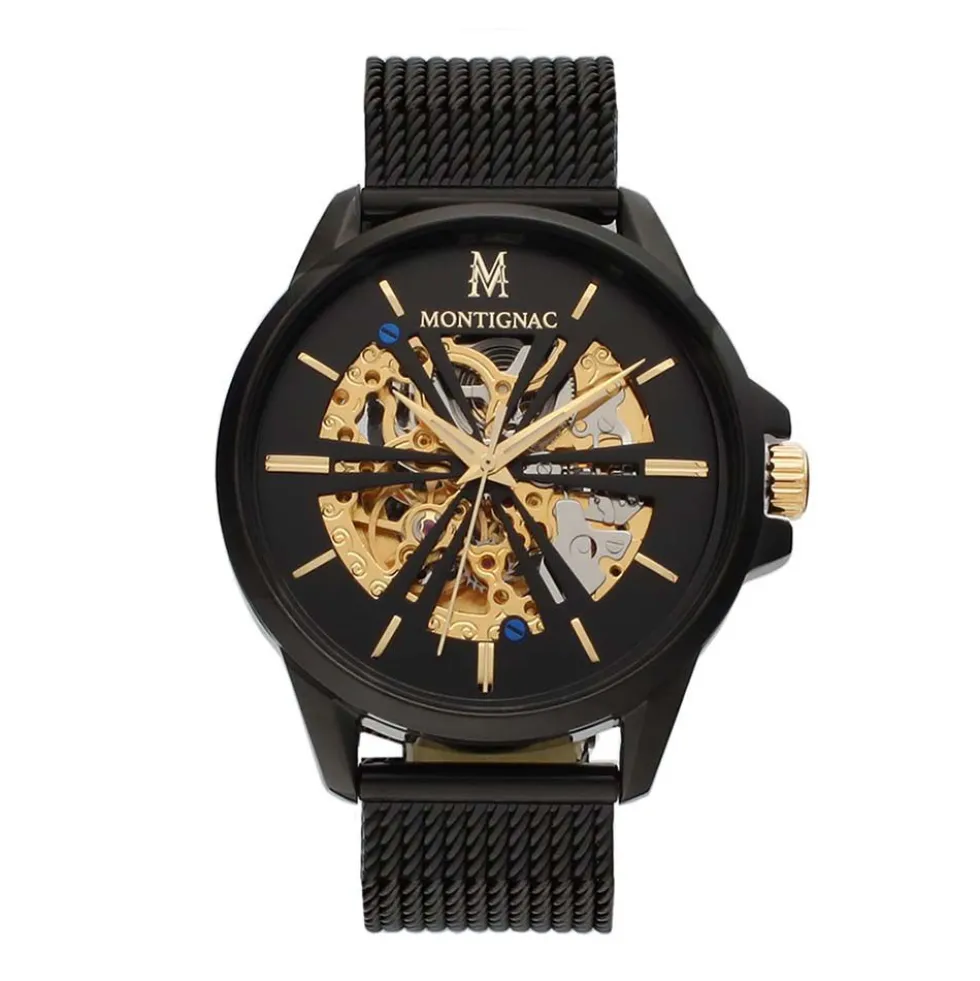 Montre Montignac Round Automatique Noir