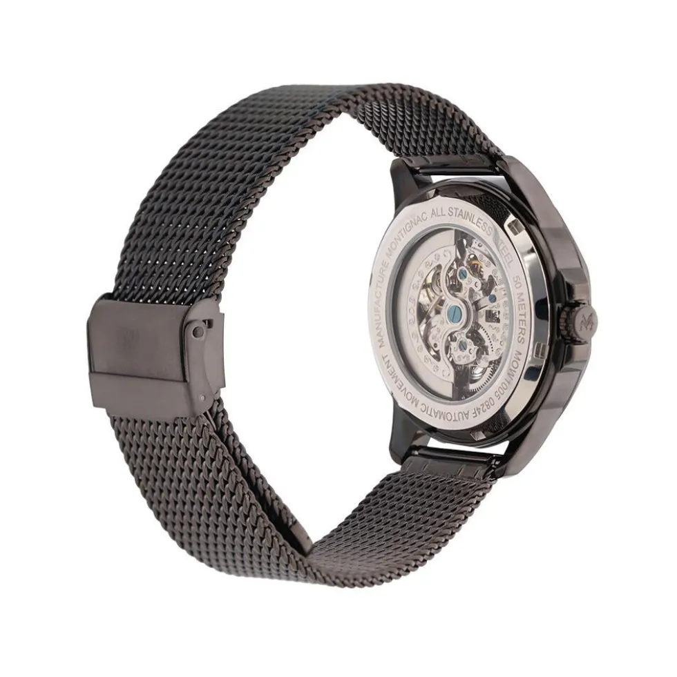 Montre Montignac Round Automatique Noir