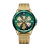 Montre Montignac Round Auto Vert
