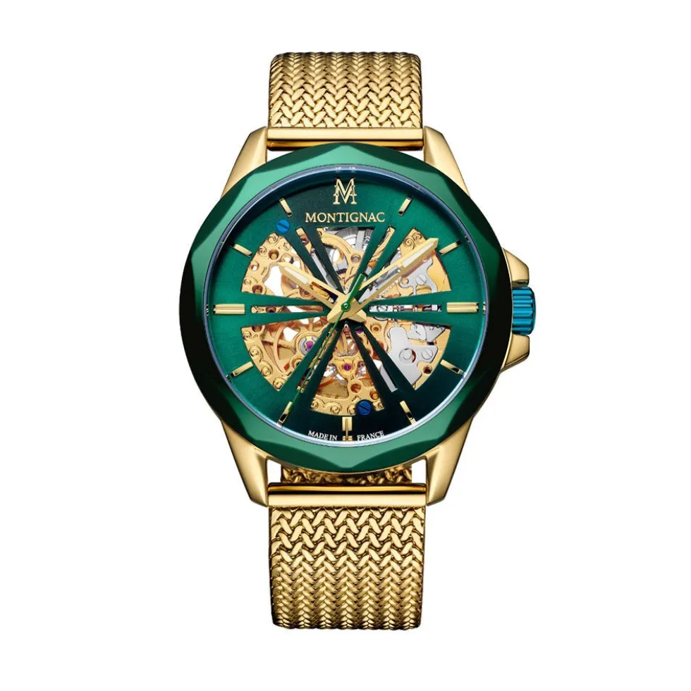 Montre Montignac Round Auto Vert