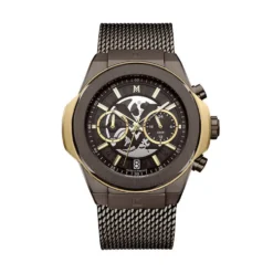 Montre Montignac Round Chrono Marron