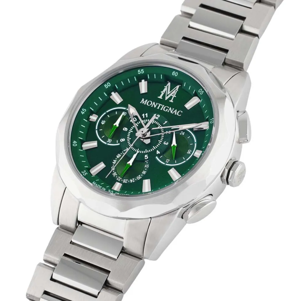 Montre Montignac Round Multifonction Vert