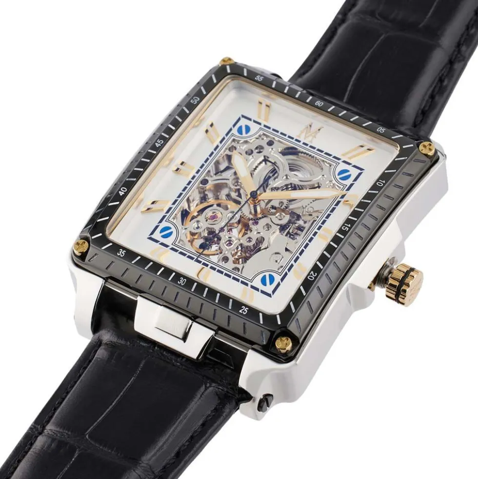 Montre Montignac Square Automatique Argenté