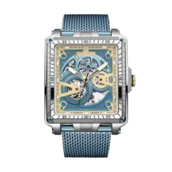 Montre Montignac Square Bleu
