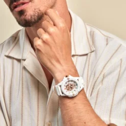 Montre Philipp Plein The Skull Ecoceramic Blanc