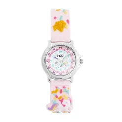 Montre Upp Fuzzy Rose Et Blanc