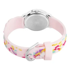 Montre Upp Fuzzy Rose Et Blanc