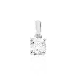 Pendentif Aliona Or Blanc Diamant