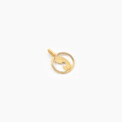 Pendentif Amaria Vierge Rond Diamante Or Jaune