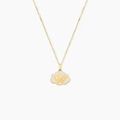 Pendentif Ange Nuage Or Jaune