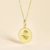 Pendentif Ange Rond Or Jaune