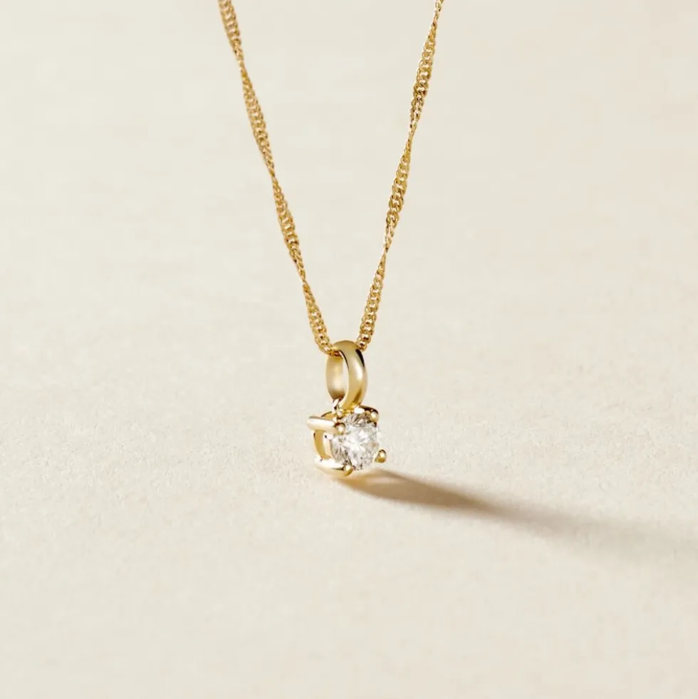 Pendentif Aphrodite Or Jaune Diamant