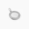 Pendentif Ashe Argent Blanc
