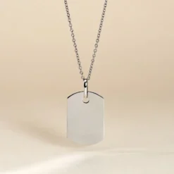 Pendentif Aymerik Argent Blanc