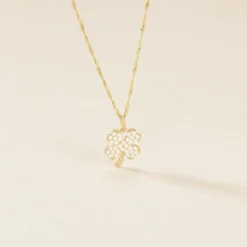 Pendentif Brewal Or Jaune Oxydes De Zirconium