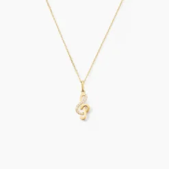 Pendentif Caprais Or Jaune Oxydes De Zirconium