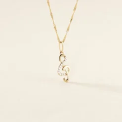 Pendentif Caprais Or Jaune Oxydes De Zirconium