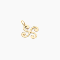 Pendentif Cobeia Croix Basque Or Jaune