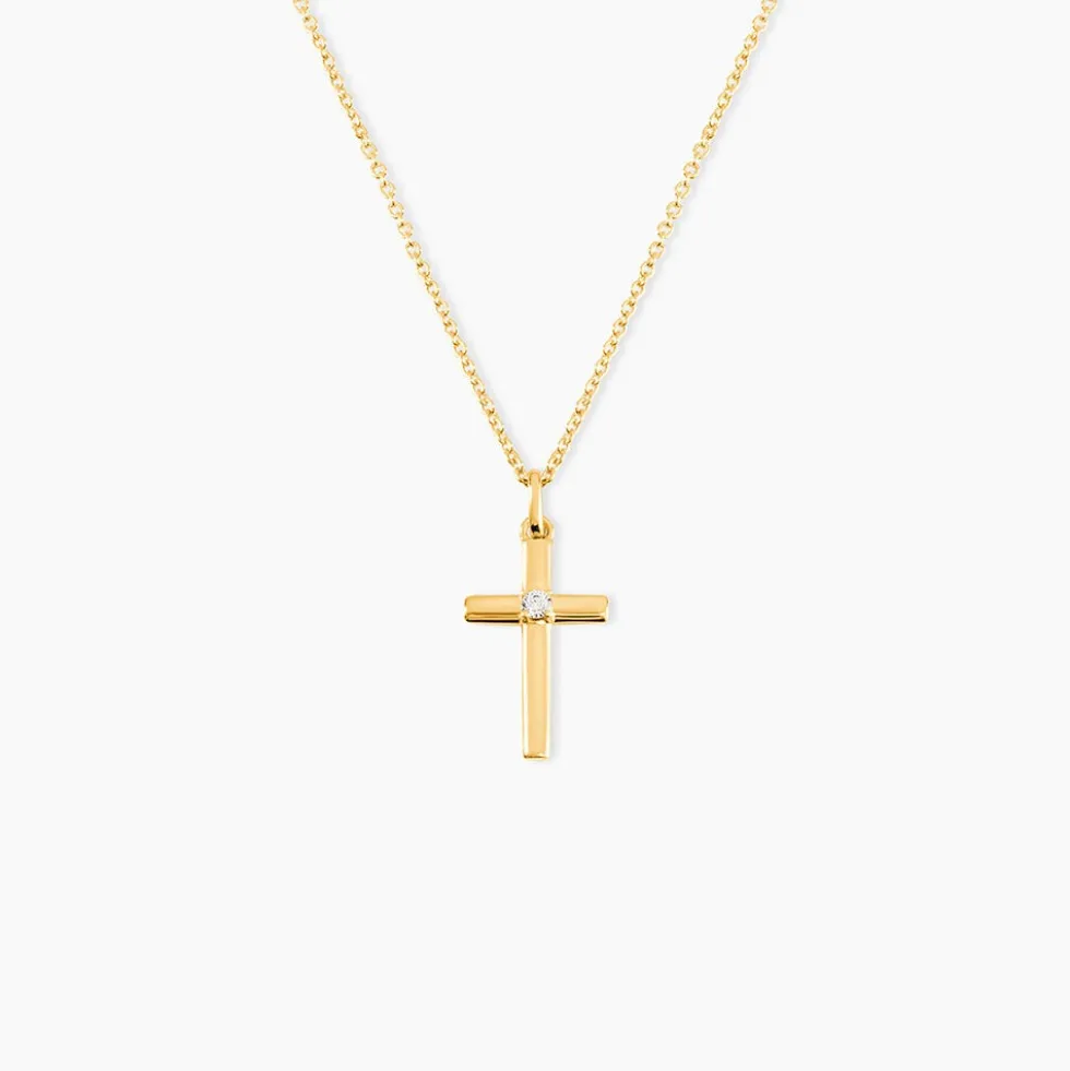 Pendentif Cornell Or Jaune Oxyde De Zirconium