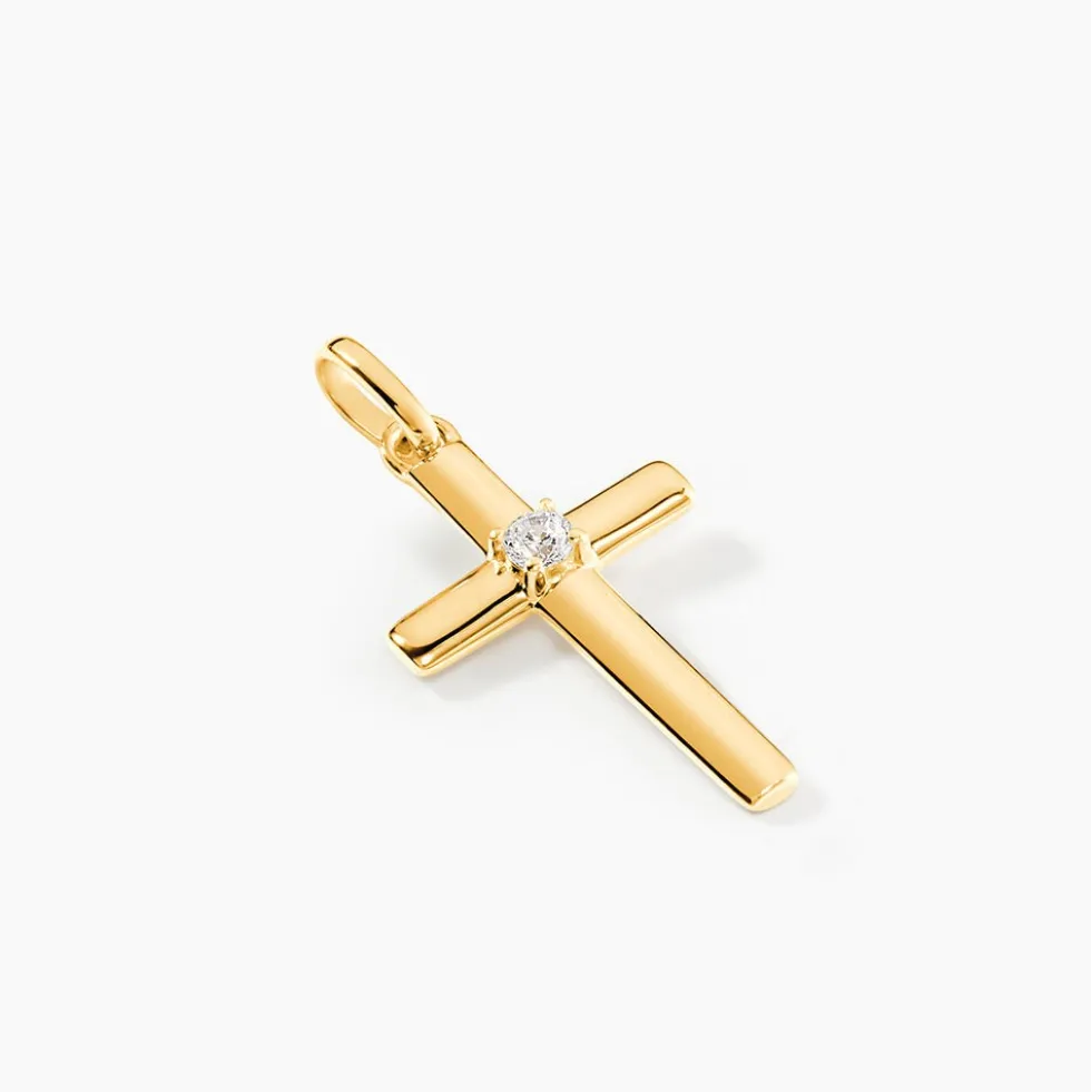 Pendentif Cornell Or Jaune Oxyde De Zirconium