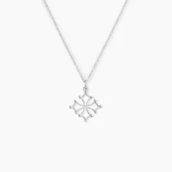 Pendentif Dajo Argent Blanc