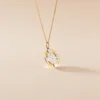 Pendentif Demyan Or Bicolore Oxyde De Zirconium