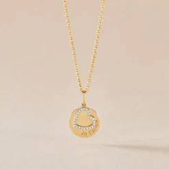 Pendentif Dezirinda Or Jaune Oxyde De Zirconium