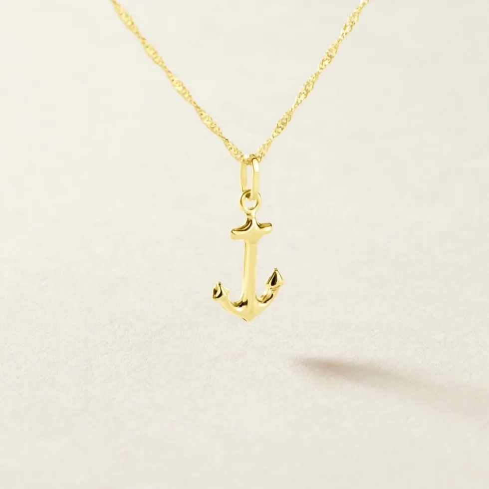 Pendentif Edouarda Ancre Or Jaune
