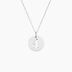 Pendentif Efiso Argent Blanc