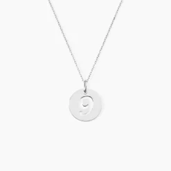 Pendentif Efiso Argent Blanc