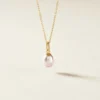 Pendentif Elbertina Or Jaune Perle De Culture