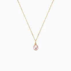 Pendentif Elbertina Or Jaune Perle De Culture