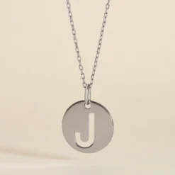 Pendentif Elio J Argent Blanc