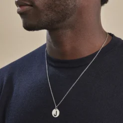Pendentif Elio J Argent Blanc