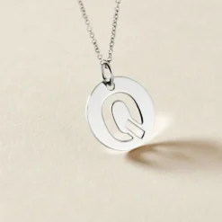 Pendentif Elio Q Argent Blanc
